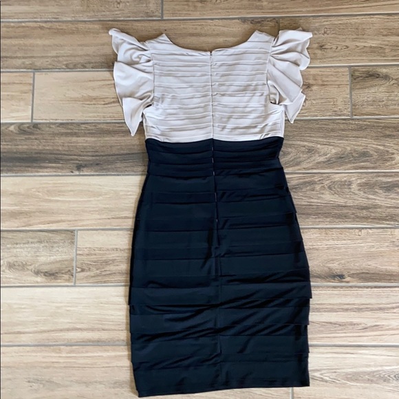 Tan and black dress - Picture 2 of 3